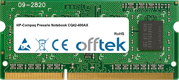 Presario Notebook CQ42-400AX 4Go Module - 204 Pin 1.5v DDR3 PC3-8500 SoDimm