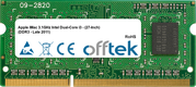 IMac 3.1GHz Intel Dual-Core I3 - (27-Inch) (DDR3 - Late 2011) 4Go Module - 204 Pin 1.5v DDR3 PC3-10600 SoDimm