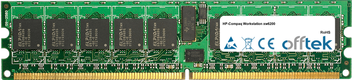 Workstation Xw6200 4Go Module - 240 Pin 1.8v DDR2 PC2-3200 ECC Registered Dimm (Dual Rank)