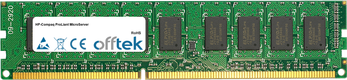 ProLiant MicroServer 4Go Module - 240 Pin 1.5v DDR3 PC3-10664 ECC Dimm (Dual Rank)