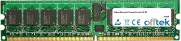 Primergy Econel 230 S1 4Go Kit (2x2Go Modules) - 240 Pin 1.8v DDR2 PC2-5300 ECC Registered Dimm (Single Rank)