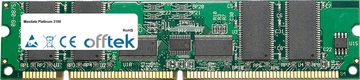 Platinum 3100 2Go Kit (2x1Go Modules) - 168 Pin 3.3v PC133 ECC Registered SDRAM Dimm