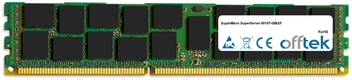 SuperServer 6016T-GIBXF 32Go Module - 240 Pin 1.5v DDR3 PC3-10600 ECC Registered Dimm (Quad Rank)