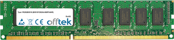 YR292B5518 (B5518Y292X4-080PV4HR) 8Go Kit (2x4Go Modules) - 240 Pin 1.5v DDR3 PC3-8500 ECC Dimm (Dual Rank)