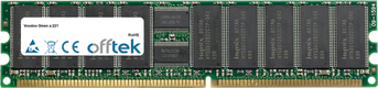 Omen A:221 2Go Kit (2x1Go Modules) - 184 Pin 2.5v DDR400 ECC Registered Dimm