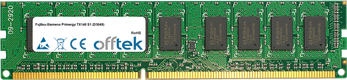 Primergy TX140 S1 (D3049) 8Go Module - 240 Pin 1.5v DDR3 PC3-10600 ECC Dimm (Dual Rank)