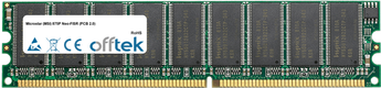 875P Neo-FISR (PCB 2.0) 1Go Module - 184 Pin 2.6v DDR400 ECC Dimm (Dual Rank)