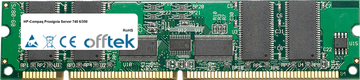 Prosignia Server 740 6/350 256Mo Module - 168 Pin 3.3v PC100 ECC Registered SDRAM Dimm
