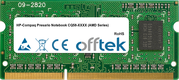 Presario Notebook CQ58-XXXX (AMD Séries) 4Go Module - 204 Pin 1.5v DDR3 PC3-10600 SoDimm