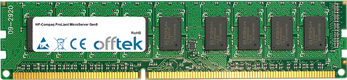 ProLiant MicroServer Gen8 8Go Module - 240 Pin 1.5v DDR3 PC3-12800 ECC Dimm (Dual Rank)