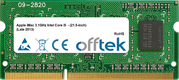 IMac 3.1GHz Intel Core I5  - (21.5-inch) (Late 2013) 8Go Module - 204 Pin 1.35v DDR3 PC3-12800 SoDimm