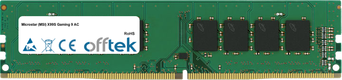 X99S Gaming 9 AC 16Go Module - 288 Pin 1.2v DDR4 PC4-17000 Non-ECC Dimm