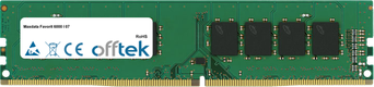 Favorit 6000 I 07 16Go Module - 288 Pin 1.2v DDR4 PC4-17000 Non-ECC Dimm