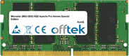 GE62 6QD Apache Pro Heroes Special Edition 16Go Module - 260 Pin 1.2v DDR4 PC4-17000 SoDimm