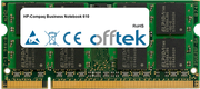 Business Notebook 610 2Go Module - 200 Pin 1.8v DDR2 PC2-6400 SoDimm