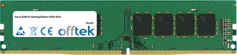 B360-H Gaming/Optane ROG Strix 16Go Module - 288 Pin 1.2v DDR4 PC4-21300 Non-ECC Dimm