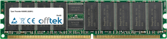 Thunder K8SRE (S2891) 4Go Kit (2x2Go Modules) - 184 Pin 2.5v DDR333 ECC Registered Dimm (Dual Rank)