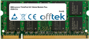 ThinkPad X41 Global Models Plus 2526-C3J 1Go Module - 200 Pin 1.8v DDR2 PC2-4200 SoDimm