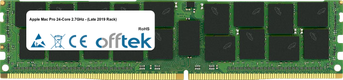 Mac Pro 24-Core 2.7GHz - (Late 2019 Rack) 128Go Module - 288 Pin 1.2v DDR4 PC4-23400 ECC Registered Dimm
