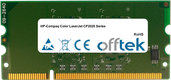 Color LaserJet CP2020 Séries 256Mo Module - 144 Pin 1.8v DDR2 PC2-3200 SoDimm