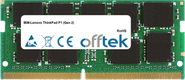 ThinkPad P1 (Gen 2) 16Go Module - 260 Pin 1.2v DDR4 PC4-21300 ECC SoDimm