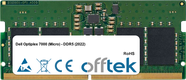 Optiplex 7000 (Micro) - DDR5 (2022) 32Go Module - 262 Pin 1.1v DDR5 PC5-38400 SoDimm