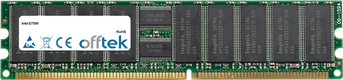 E7500 2Go Kit (2x1Go Modules) - 184 Pin 2.5v DDR266 ECC Registered Dimm (Single Rank)