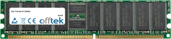Thunder K7 (S2462) 1Go Module - 184 Pin 2.5v DDR266 ECC Registered Dimm (Single Rank)
