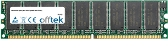 MS-6565 (GNB Max-FSIR) 1Go Module - 184 Pin 2.6v DDR400 ECC Dimm (Dual Rank)