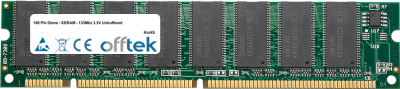  168 Pin Dimm - SDRAM - 133Mhz 3.3V Non-tamponé 64MB Module