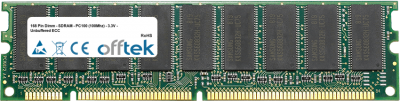  168 Pin Dimm - SDRAM - PC100 (100Mhz) - 3.3V - Non-tamponé ECC 512MB Module