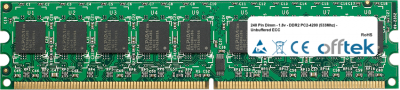  240 Pin Dimm - 1.8v - DDR2 PC2-4200 (533Mhz) - Non-tamponé ECC 512MB Module