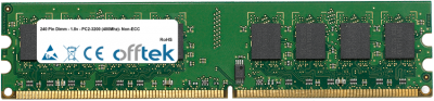 240 Pin Dimm - 1.8v - PC2-3200 (400Mhz)- Non-ECC 1GB Module