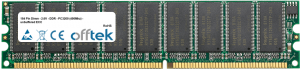  184 Pin Dimm - 2.6V - DDR - PC3200 (400Mhz) - Non-tamponé ECC 256MB Module