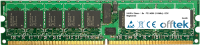  240 Pin Dimm - 1.8v - PC2-4200 (533Mhz) - ECC Enregistré 4GB Module
