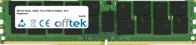  288 Pin Dimm - DDR4 - PC4-17000 (2133Mhz) - ECC Enregistré 16GB Module