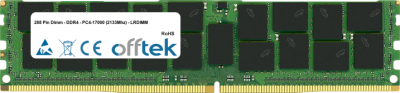  288 Pin Dimm - DDR4 - PC4-17000 (2133Mhz) - LRDIMM 64GB Module