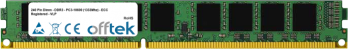  240 Pin Dimm - DDR3 - PC3-10600 (1333Mhz) - ECC Enregistré - VLP 16GB Module