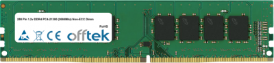  288 Pin 1.2v DDR4 PC4-21300 (2666Mhz) Non-ECC Dimm 16GB Module