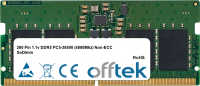  262 Pin 1.1v DDR5 PC5-38400 (4800Mhz) Non-ECC SoDimm 8GB Module