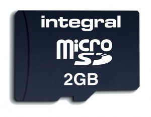 Integral Transflash/Micro SD Carte (avec Adaptateur) 2GB Carte