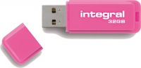 Integral Neon USB Lecteur 32GB Lecteur (Pink)