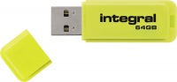 Integral Neon USB Lecteur 64GB Lecteur (Yellow)