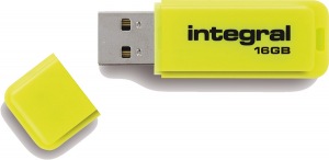 Integral Neon USB Lecteur 16GB Lecteur (Yellow)