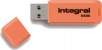 Integral Neon USB Lecteur 8GB Lecteur (Orange)