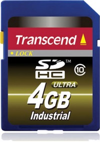 Transcend Industrial Temp SDHC80I SDHC 4GB Carte