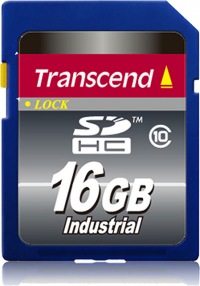 Transcend Industrial Temp SDHC Class 10 16GB Carte